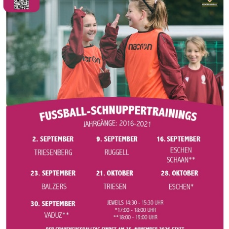 Fotogalerie Mädchen Schnuppertrainings